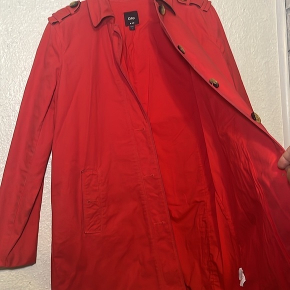 Gap Hawaiian red button front jacket size small - Picture 6 of 10